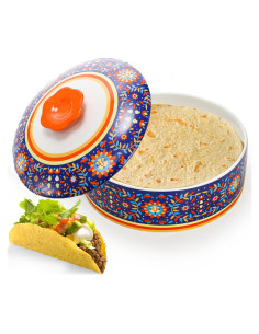 Calentador de Tortillas Cerámica WRINGKIT 28.1 cm Apto Microondas