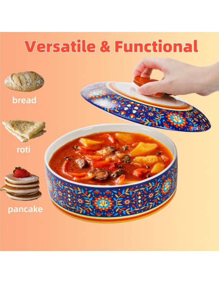 Calentador de Tortillas Cerámica WRINGKIT 28.1 cm Apto Microondas