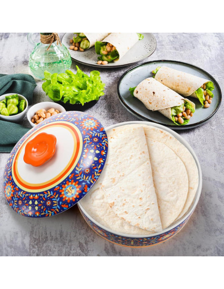 Calentador de Tortillas Cerámica WRINGKIT 28.1 cm Apto Microondas