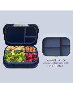 Bandeja Moderna Bentgo Marino con Tapa Mate - 4 Compartimentos 2