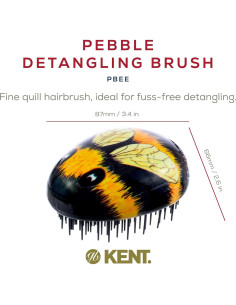 Cepillo Desenredante Kent PBEE Abejorro para Todo Cabello 2