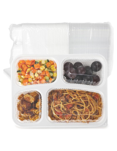 Contenedor de Comida LEOBOX 40 Piezas 1006 ml 4 Compartimentos