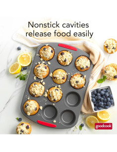 Molde para Muffins GoodCook MegaGrip 12 Tazas Antiadherente 2