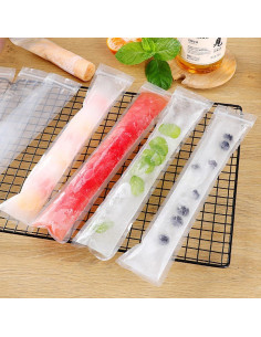Bolsas de Paletas Desechables 160 Pcs con Cierre y Embudo 2