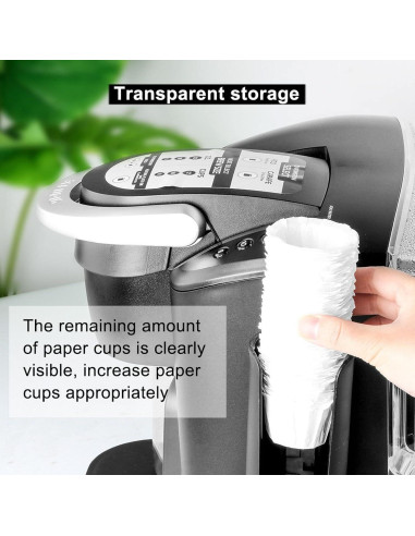 Dispensador de Filtros de Café OUKENS con Tapa Abatible