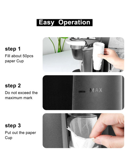 Dispensador de Filtros de Café OUKENS con Tapa Abatible