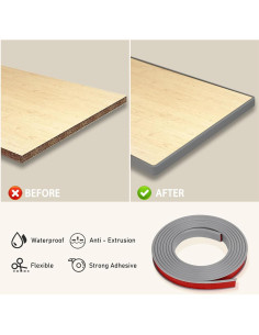 Cinta Adhesiva de Bisel Flexible HeiPen 5m 16mm Gris 2