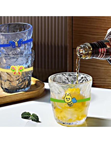 Marcadores de Copas de Vino Ackron 18 Piezas Silicona