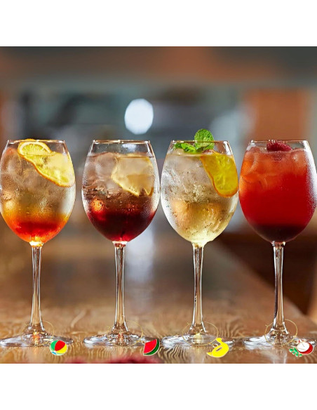 17 Piezas Encantos para Copas de Vino Verano Playa 17 Piezas Encantos para Copas de Vino Verano Playa