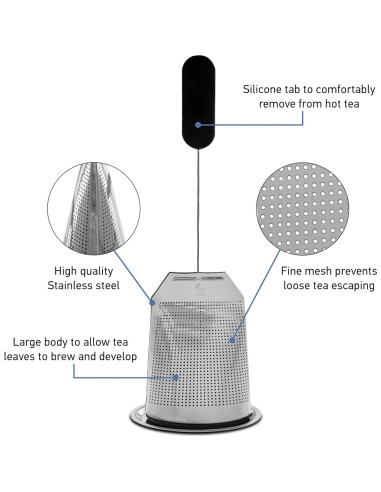 Infusor de Té de Acero Inoxidable FiloPastey - 2 Piezas