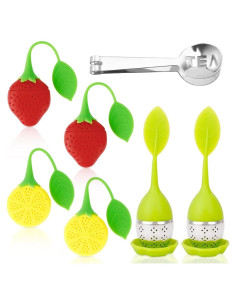 Set de 7 Infusores de Té Silicona TEXIJUSO - Reutilizables