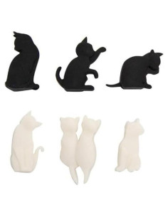 Juego de 6 Clips de Silicona para Bolsas de Té Zhuluck Gato