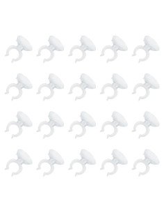 Clips de Ventosa para Acuario uxcell 20 Pcs 17 mm Transparente