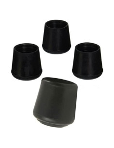 Tapas de Pierna de Goma AKOAK 4 Piezas 32 mm Negro