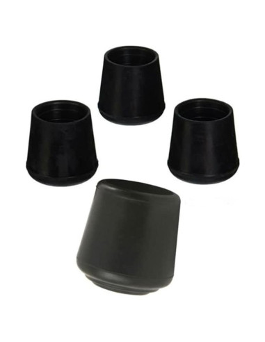 Tapas de Pierna de Goma AKOAK 4 Piezas 32 mm Negro