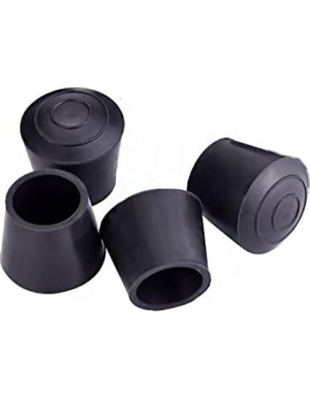 Tapas de Pierna de Goma AKOAK 4 Piezas 32 mm Negro