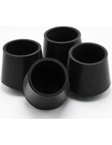 Tapas de Pierna de Goma AKOAK 4 Piezas 32 mm Negro