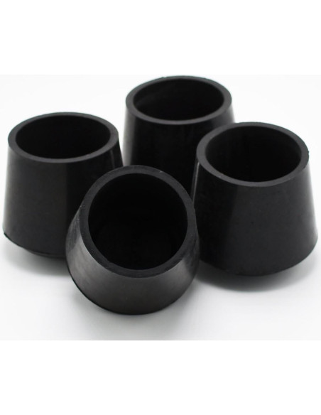 Tapas de Pierna de Goma AKOAK 4 Piezas 32 mm Negro
