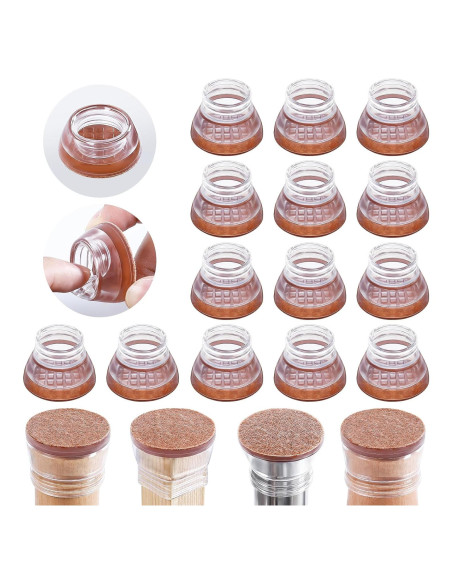 16 Protectores de Silicona para Patas de Muebles RCHYFEED