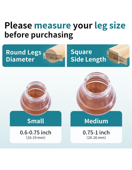 16 Protectores de Silicona para Patas de Muebles RCHYFEED