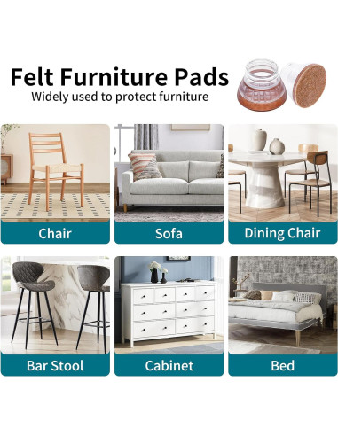 16 Protectores de Silicona para Patas de Muebles RCHYFEED