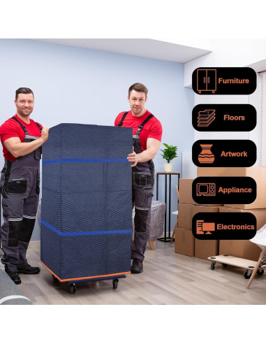 2 Mantas de Mudanza YMTLJHDSY 203x182cm Acolchadas Duraderas