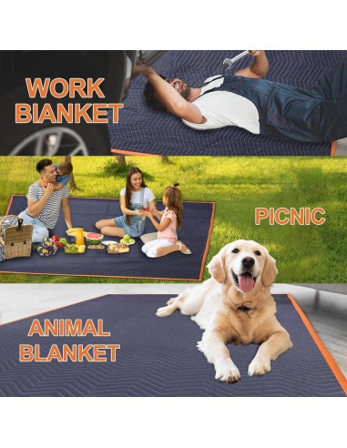 2 Mantas de Mudanza YMTLJHDSY 203x182cm Acolchadas Duraderas