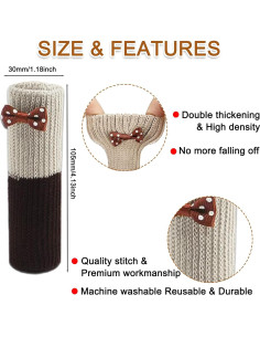Protectores de patas de silla Ecotince 32 piezas antideslizantes 2