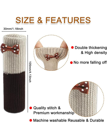 Protectores de patas de silla Ecotince 32 piezas antideslizantes