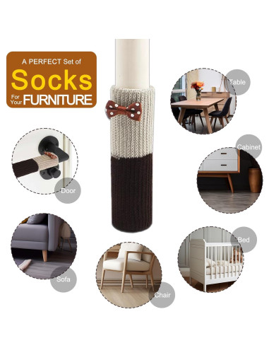 Protectores de patas de silla Ecotince 32 piezas antideslizantes