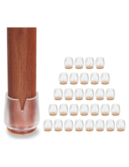 Tapones para patas de silla JoyLionKay 32 piezas 1.4-1.7 cm