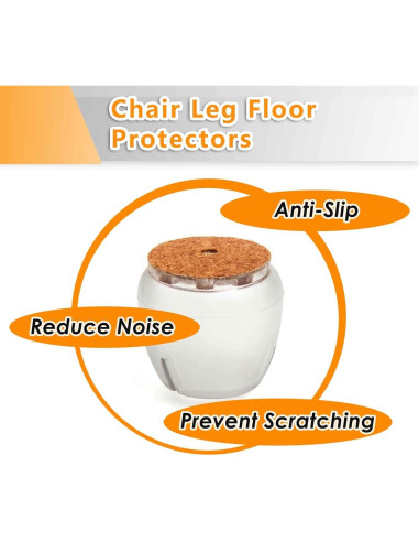 Tapones para patas de silla JoyLionKay 32 piezas 1.4-1.7 cm