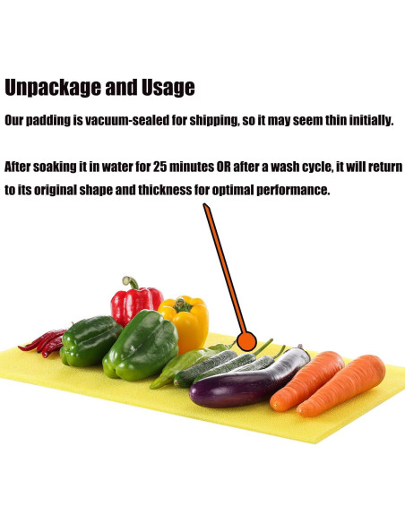 Forros de Cajón de Refrigerador XANADU 38.1x30.5 cm - Paquete de 4