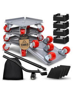 Juego de Dolly Marlimoon con 5 Ruedas y Elevador 750 kg