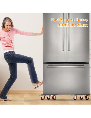 Carro de Mudanza VALTAVO 2000 lb con 5 Ruedas y Elevador