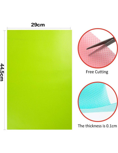 Paquete de 10 Tapetes Antideslizantes Winshall para Refrigerador