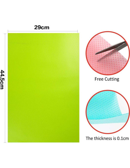 Paquete de 10 Tapetes Antideslizantes Winshall para Refrigerador