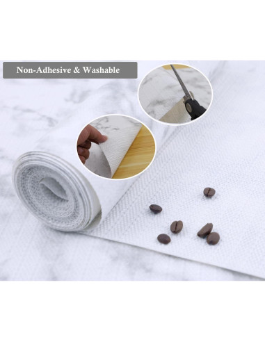 Forro de Estante No Adhesivo GMEPOCH 40cm x 6.1m Antideslizante