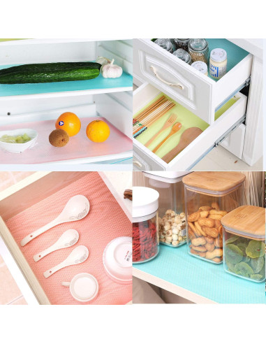 Paquete de 10 Tapetes Antideslizantes Winshall para Refrigerador