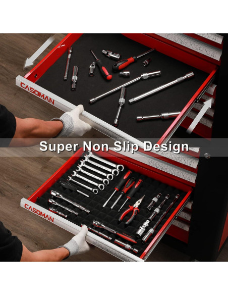 Forro de Caja de Herramientas CASOMAN 4 Piezas Antideslizante 60x40cm Forro de Caja de Herramientas CASOMAN 4 Piezas Antideslizante 60x40cm