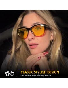 Gafas de Conducción Nocturna LVIOE Amarillas Polarizadas 2