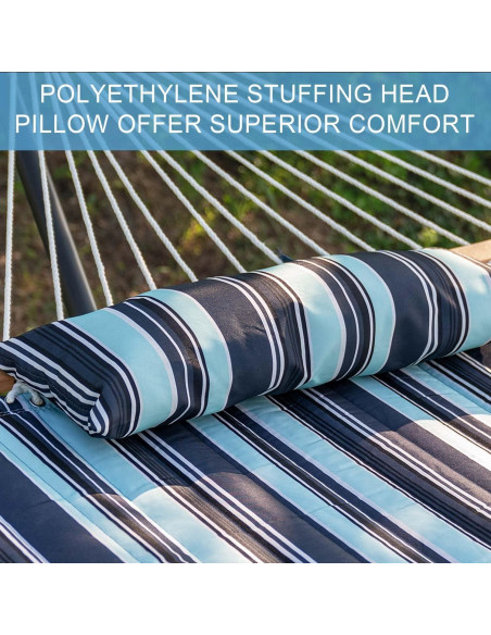 Hamaca Doble Lazy Daze 3.66m Acolchada con Almohada