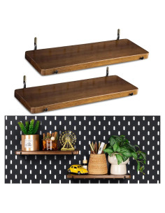 Estantes de Madera Acacia SEMPOMA para Tablero de Clavijas - 2 Unidades