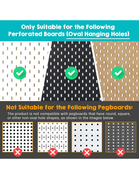 Estantes de Madera Acacia SEMPOMA para Tablero de Clavijas - 2 Unidades