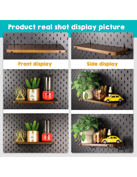 Estantes de Madera Acacia SEMPOMA para Tablero de Clavijas - 2 Unidades