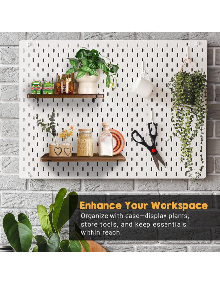 Estantes de Madera Acacia SEMPOMA para Tablero de Clavijas - 2 Unidades