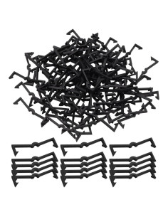 100 Clips para Tablero Perforado zDwfDc Plástico Negro 81.9g