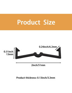 100 Clips para Tablero Perforado zDwfDc Plástico Negro 81.9g 2