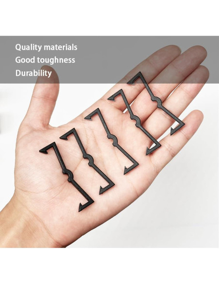 100 Clips para Tablero Perforado zDwfDc Plástico Negro 81.9g