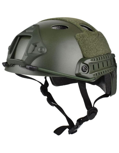 Casco Táctico CMAIR4U PJ Verde OD para Airsoft y Paintball